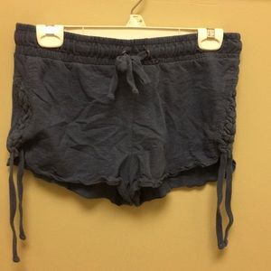Blue shorty knit shorts